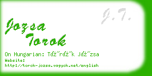 jozsa torok business card